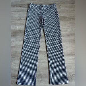 Beta brand Sz M Checkered Black and White Pull On Ponte Pants Yoga Career Pants